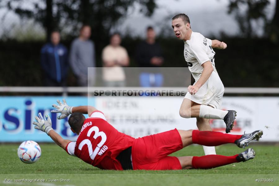 Philipp Zschirpe, Sportgelände, Unterpleichfeld, 06.08.2023, sport, action, BFV, Fussball, Saison 2023/2024, 4. Spieltag, Landesliga Nordwest, TUS, TSV, TuS 1893 Aschaffenburg-Leider, TSV Unterpleichfeld - Bild-ID: 2373080