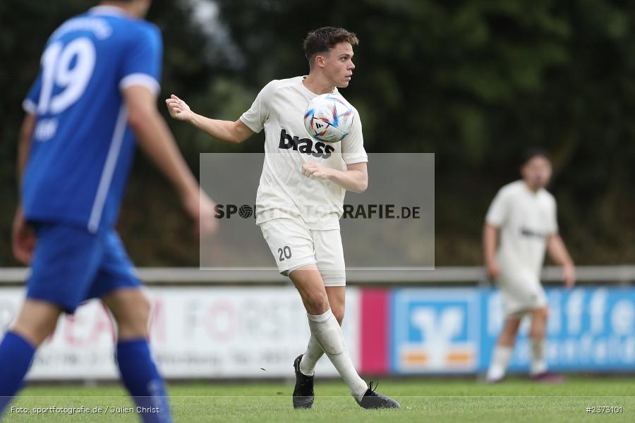 Luis Brunn, Sportgelände, Unterpleichfeld, 06.08.2023, sport, action, BFV, Fussball, Saison 2023/2024, 4. Spieltag, Landesliga Nordwest, TUS, TSV, TuS 1893 Aschaffenburg-Leider, TSV Unterpleichfeld - Bild-ID: 2373101