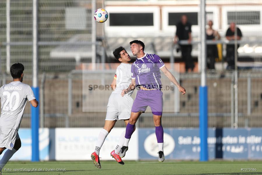 Hamza Boutakhrit, Stadion am Schönbusch, Aschaffenburg, 11.08.2023, sport, action, BFV, Fussball, Saison 2023/2024, 4. Spieltag, Regionalliga Bayern, FCE, SVA, FC Eintracht Bamberg, SV Viktoria Aschaffenburg - Bild-ID: 2373186
