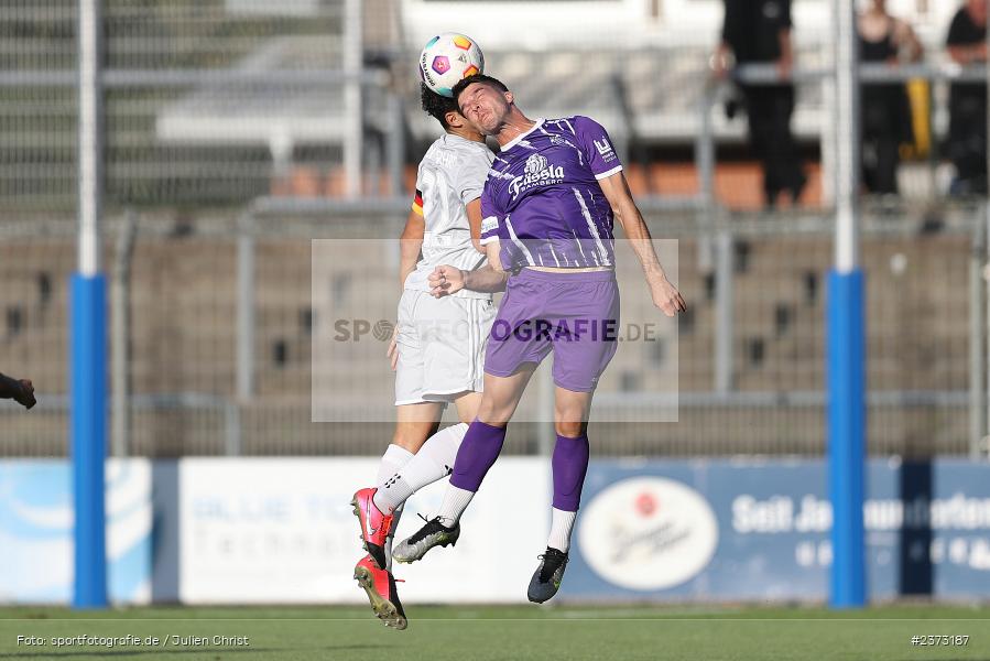 Hamza Boutakhrit, Stadion am Schönbusch, Aschaffenburg, 11.08.2023, sport, action, BFV, Fussball, Saison 2023/2024, 4. Spieltag, Regionalliga Bayern, FCE, SVA, FC Eintracht Bamberg, SV Viktoria Aschaffenburg - Bild-ID: 2373187