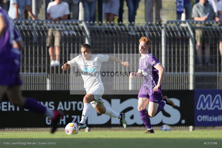 Alexandru Paraschiv, Stadion am Schönbusch, Aschaffenburg, 11.08.2023, sport, action, BFV, Fussball, Saison 2023/2024, 4. Spieltag, Regionalliga Bayern, FCE, SVA, FC Eintracht Bamberg, SV Viktoria Aschaffenburg - Bild-ID: 2373188