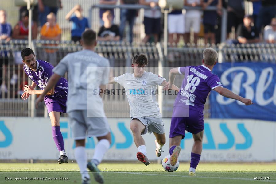 Lars Kleiner, Stadion am Schönbusch, Aschaffenburg, 11.08.2023, sport, action, BFV, Fussball, Saison 2023/2024, 4. Spieltag, Regionalliga Bayern, FCE, SVA, FC Eintracht Bamberg, SV Viktoria Aschaffenburg - Bild-ID: 2373190