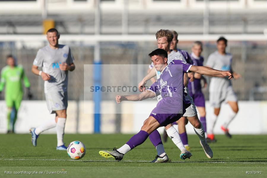 Luca Ljevsic, Stadion am Schönbusch, Aschaffenburg, 11.08.2023, sport, action, BFV, Fussball, Saison 2023/2024, 4. Spieltag, Regionalliga Bayern, FCE, SVA, FC Eintracht Bamberg, SV Viktoria Aschaffenburg - Bild-ID: 2373192