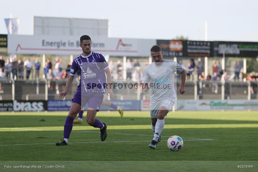 Alexandru Paraschiv, Stadion am Schönbusch, Aschaffenburg, 11.08.2023, sport, action, BFV, Fussball, Saison 2023/2024, 4. Spieltag, Regionalliga Bayern, FCE, SVA, FC Eintracht Bamberg, SV Viktoria Aschaffenburg - Bild-ID: 2373199