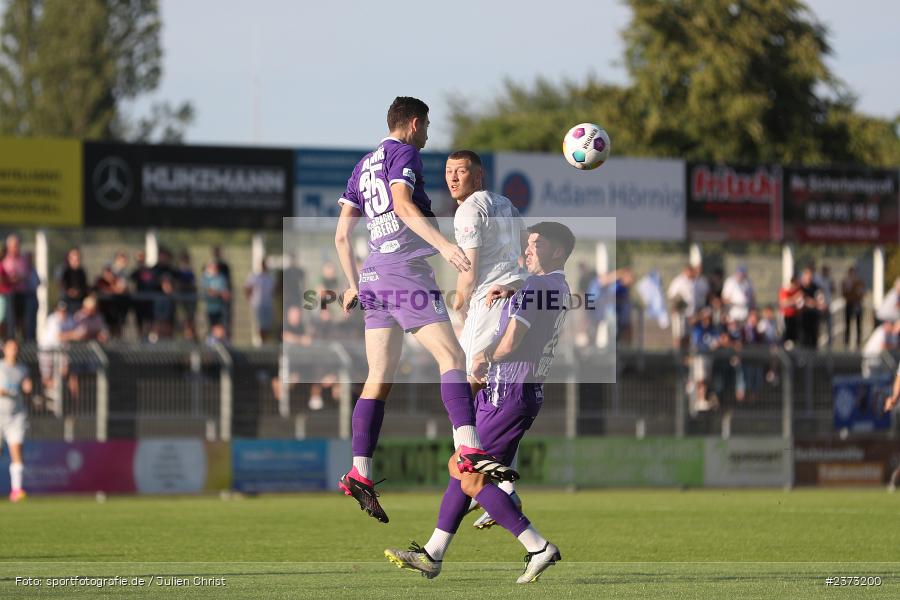 Niklas Meyer, Stadion am Schönbusch, Aschaffenburg, 11.08.2023, sport, action, BFV, Fussball, Saison 2023/2024, 4. Spieltag, Regionalliga Bayern, FCE, SVA, FC Eintracht Bamberg, SV Viktoria Aschaffenburg - Bild-ID: 2373200