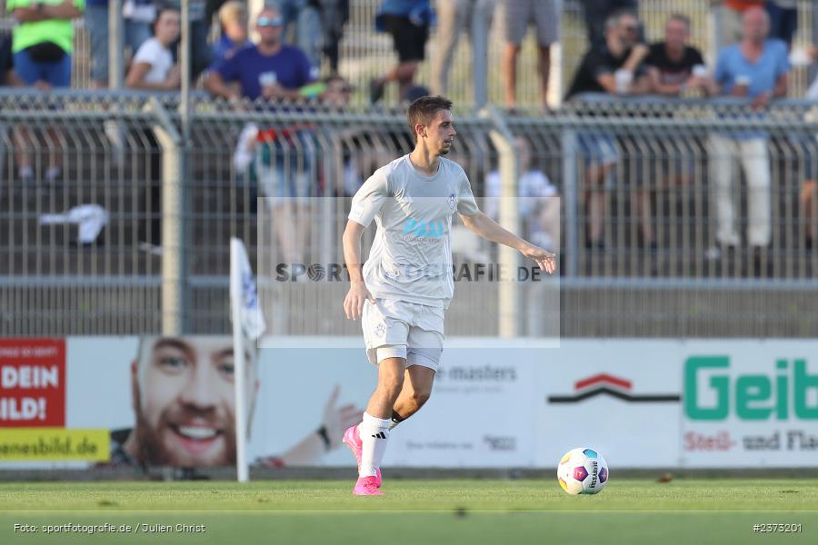 Veit Klement, Stadion am Schönbusch, Aschaffenburg, 11.08.2023, sport, action, BFV, Fussball, Saison 2023/2024, 4. Spieltag, Regionalliga Bayern, FCE, SVA, FC Eintracht Bamberg, SV Viktoria Aschaffenburg - Bild-ID: 2373201
