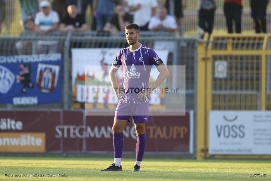 Christopher Kettler, Stadion am Schönbusch, Aschaffenburg, 11.08.2023, sport, action, BFV, Fussball, Saison 2023/2024, 4. Spieltag, Regionalliga Bayern, FCE, SVA, FC Eintracht Bamberg, SV Viktoria Aschaffenburg - Bild-ID: 2373213