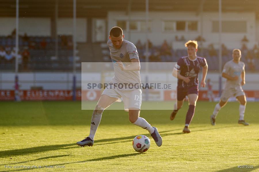 Niklas Meyer, Stadion am Schönbusch, Aschaffenburg, 11.08.2023, sport, action, BFV, Fussball, Saison 2023/2024, 4. Spieltag, Regionalliga Bayern, FCE, SVA, FC Eintracht Bamberg, SV Viktoria Aschaffenburg - Bild-ID: 2373222
