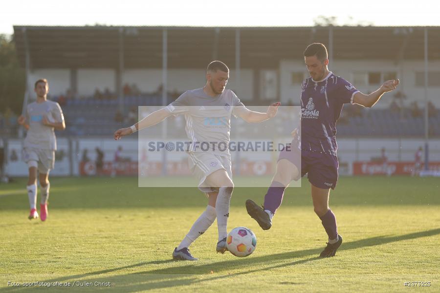 Niklas Meyer, Stadion am Schönbusch, Aschaffenburg, 11.08.2023, sport, action, BFV, Fussball, Saison 2023/2024, 4. Spieltag, Regionalliga Bayern, FCE, SVA, FC Eintracht Bamberg, SV Viktoria Aschaffenburg - Bild-ID: 2373223