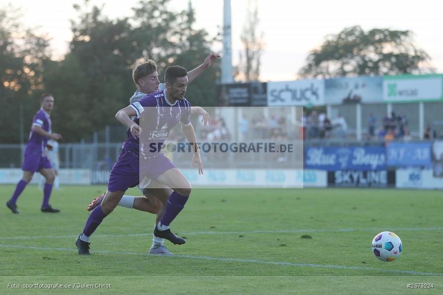 Marco Schmitt, Stadion am Schönbusch, Aschaffenburg, 11.08.2023, sport, action, BFV, Fussball, Saison 2023/2024, 4. Spieltag, Regionalliga Bayern, FCE, SVA, FC Eintracht Bamberg, SV Viktoria Aschaffenburg - Bild-ID: 2373224