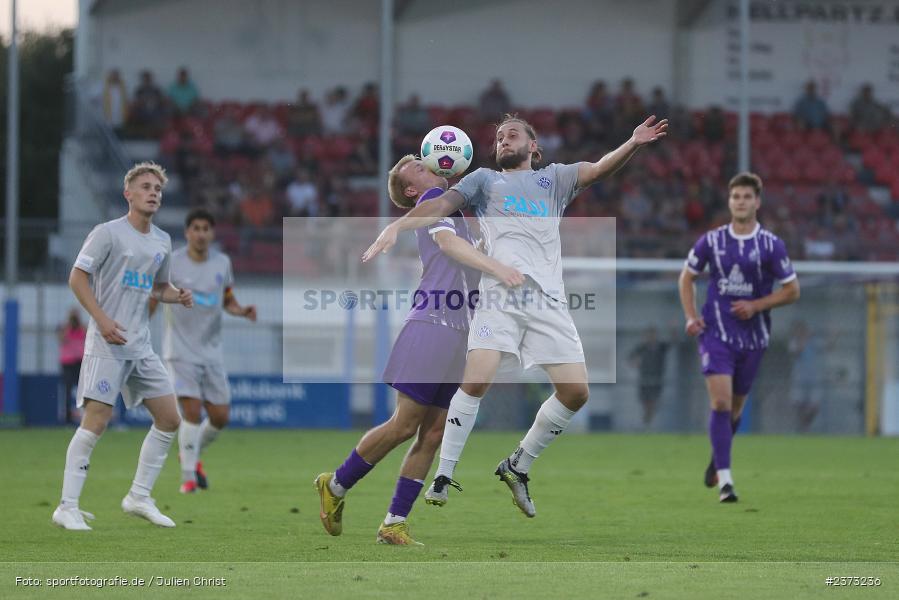 Lucas Sitter, Stadion am Schönbusch, Aschaffenburg, 11.08.2023, sport, action, BFV, Fussball, Saison 2023/2024, 4. Spieltag, Regionalliga Bayern, FCE, SVA, FC Eintracht Bamberg, SV Viktoria Aschaffenburg - Bild-ID: 2373236 Lucas Sitter, Stadion am Schönbusch, Aschaffenburg, 11.08.2023, sport, action, BFV, Fussball, Saison 2023/2024, 4. Spieltag, Regionalliga Bayern, FCE, SVA, FC Eintracht Bamberg, SV Viktoria Aschaffenburg - Bild-ID: 2373236