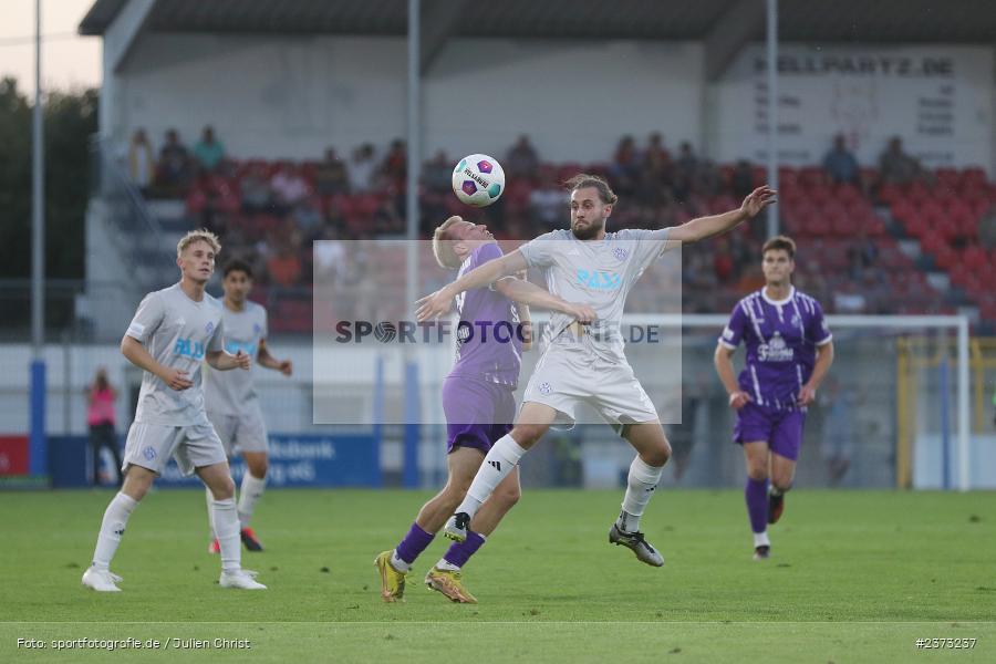 Lucas Sitter, Stadion am Schönbusch, Aschaffenburg, 11.08.2023, sport, action, BFV, Fussball, Saison 2023/2024, 4. Spieltag, Regionalliga Bayern, FCE, SVA, FC Eintracht Bamberg, SV Viktoria Aschaffenburg - Bild-ID: 2373237