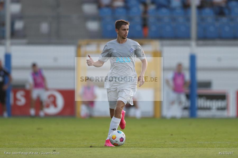 Veit Klement, Stadion am Schönbusch, Aschaffenburg, 11.08.2023, sport, action, BFV, Fussball, Saison 2023/2024, 4. Spieltag, Regionalliga Bayern, FCE, SVA, FC Eintracht Bamberg, SV Viktoria Aschaffenburg - Bild-ID: 2373257 Veit Klement, Stadion am Schönbusch, Aschaffenburg, 11.08.2023, sport, action, BFV, Fussball, Saison 2023/2024, 4. Spieltag, Regionalliga Bayern, FCE, SVA, FC Eintracht Bamberg, SV Viktoria Aschaffenburg - Bild-ID: 2373257