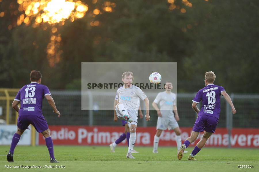 Tom Schulz, Stadion am Schönbusch, Aschaffenburg, 11.08.2023, sport, action, BFV, Fussball, Saison 2023/2024, 4. Spieltag, Regionalliga Bayern, FCE, SVA, FC Eintracht Bamberg, SV Viktoria Aschaffenburg - Bild-ID: 2373264