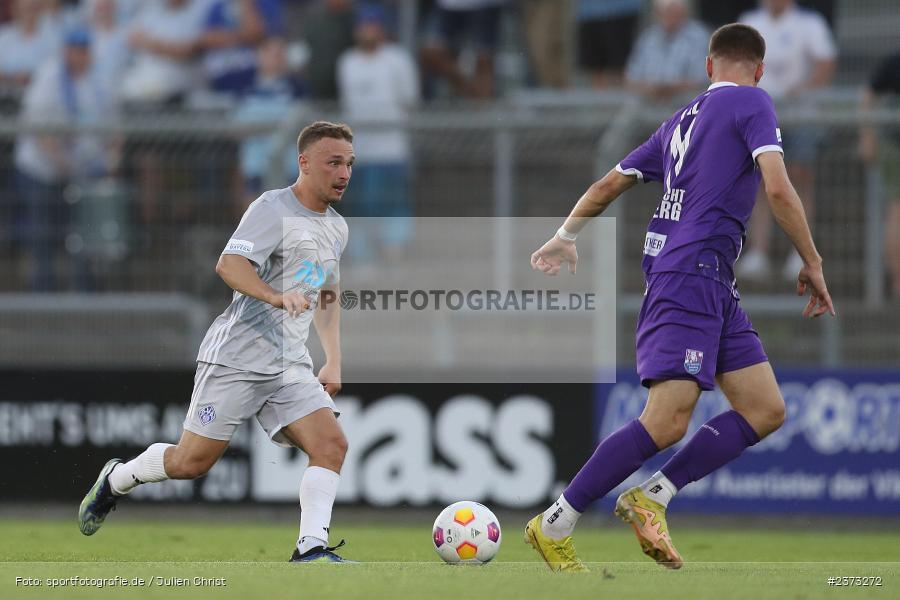 Alexandru Paraschiv, Stadion am Schönbusch, Aschaffenburg, 11.08.2023, sport, action, BFV, Fussball, Saison 2023/2024, 4. Spieltag, Regionalliga Bayern, FCE, SVA, FC Eintracht Bamberg, SV Viktoria Aschaffenburg - Bild-ID: 2373272