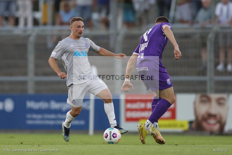 Alexandru Paraschiv, Stadion am Schönbusch, Aschaffenburg, 11.08.2023, sport, action, BFV, Fussball, Saison 2023/2024, 4. Spieltag, Regionalliga Bayern, FCE, SVA, FC Eintracht Bamberg, SV Viktoria Aschaffenburg - Bild-ID: 2373273