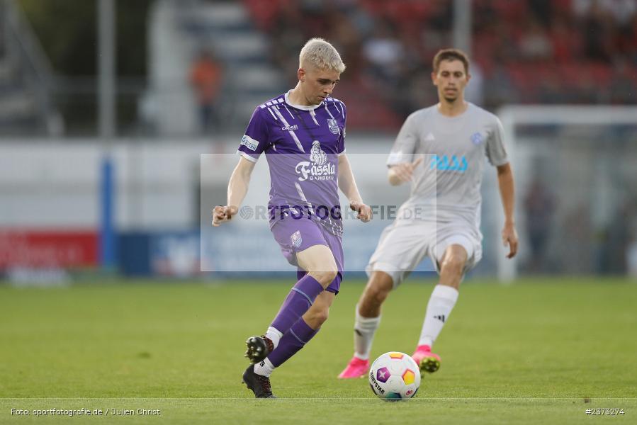 Philipp Hack, Stadion am Schönbusch, Aschaffenburg, 11.08.2023, sport, action, BFV, Fussball, Saison 2023/2024, 4. Spieltag, Regionalliga Bayern, FCE, SVA, FC Eintracht Bamberg, SV Viktoria Aschaffenburg - Bild-ID: 2373274