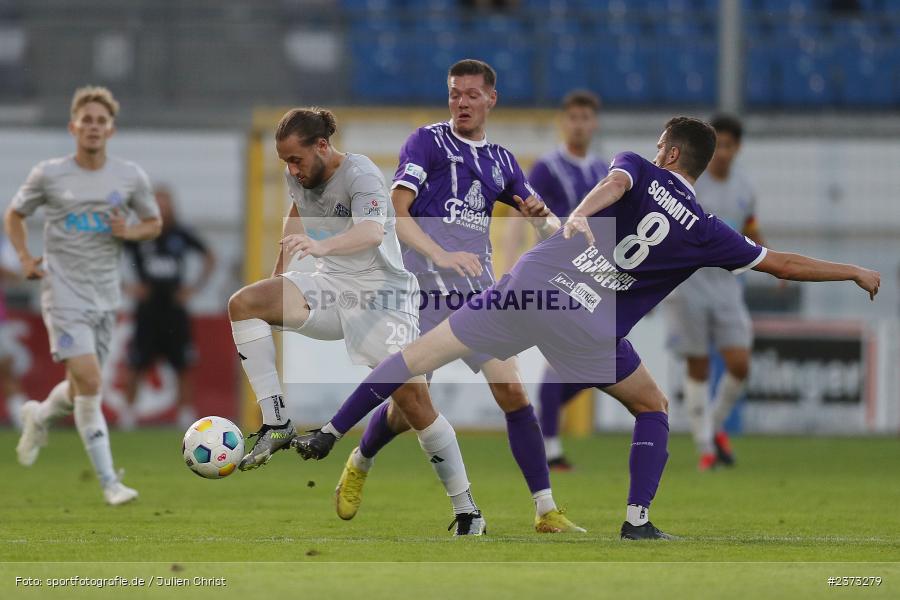 Lucas Sitter, Stadion am Schönbusch, Aschaffenburg, 11.08.2023, sport, action, BFV, Fussball, Saison 2023/2024, 4. Spieltag, Regionalliga Bayern, FCE, SVA, FC Eintracht Bamberg, SV Viktoria Aschaffenburg - Bild-ID: 2373279