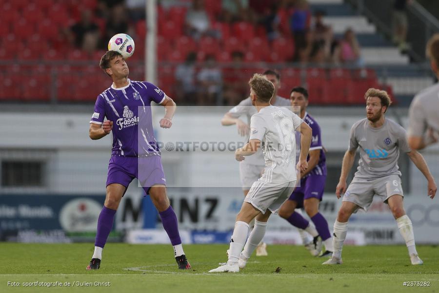 Johannes Gebhart, Stadion am Schönbusch, Aschaffenburg, 11.08.2023, sport, action, BFV, Fussball, Saison 2023/2024, 4. Spieltag, Regionalliga Bayern, FCE, SVA, FC Eintracht Bamberg, SV Viktoria Aschaffenburg - Bild-ID: 2373282
