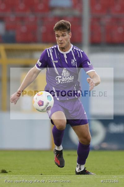 Johannes Gebhart, Stadion am Schönbusch, Aschaffenburg, 11.08.2023, sport, action, BFV, Fussball, Saison 2023/2024, 4. Spieltag, Regionalliga Bayern, FCE, SVA, FC Eintracht Bamberg, SV Viktoria Aschaffenburg - Bild-ID: 2373284