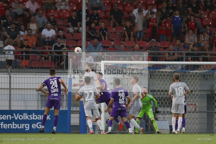 Lucas Sitter, Stadion am Schönbusch, Aschaffenburg, 11.08.2023, sport, action, BFV, Fussball, Saison 2023/2024, 4. Spieltag, Regionalliga Bayern, FCE, SVA, FC Eintracht Bamberg, SV Viktoria Aschaffenburg - Bild-ID: 2373286