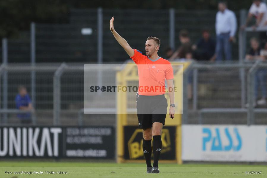 Patrick Krettek, Stadion am Schönbusch, Aschaffenburg, 11.08.2023, sport, action, BFV, Fussball, Saison 2023/2024, 4. Spieltag, Regionalliga Bayern, FCE, SVA, FC Eintracht Bamberg, SV Viktoria Aschaffenburg - Bild-ID: 2373287