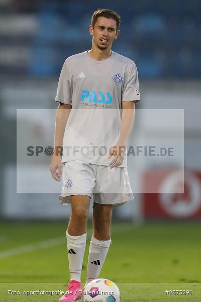 Veit Klement, Stadion am Schönbusch, Aschaffenburg, 11.08.2023, sport, action, BFV, Fussball, Saison 2023/2024, 4. Spieltag, Regionalliga Bayern, FCE, SVA, FC Eintracht Bamberg, SV Viktoria Aschaffenburg - Bild-ID: 2373291