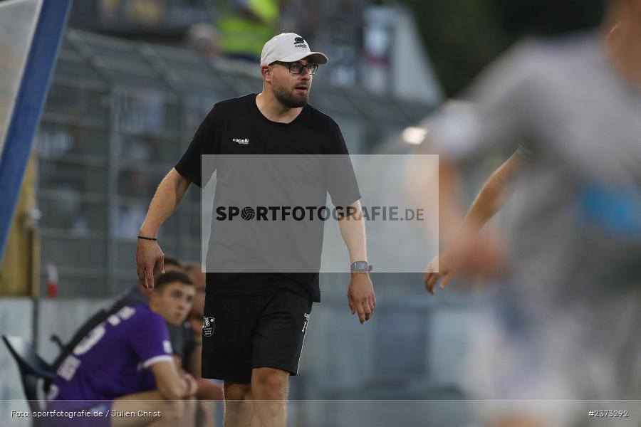 Jan Gernlein, Stadion am Schönbusch, Aschaffenburg, 11.08.2023, sport, action, BFV, Fussball, Saison 2023/2024, 4. Spieltag, Regionalliga Bayern, FCE, SVA, FC Eintracht Bamberg, SV Viktoria Aschaffenburg - Bild-ID: 2373292