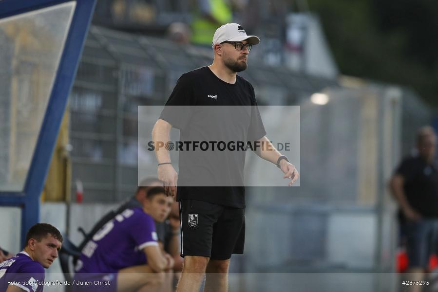 Jan Gernlein, Stadion am Schönbusch, Aschaffenburg, 11.08.2023, sport, action, BFV, Fussball, Saison 2023/2024, 4. Spieltag, Regionalliga Bayern, FCE, SVA, FC Eintracht Bamberg, SV Viktoria Aschaffenburg - Bild-ID: 2373293
