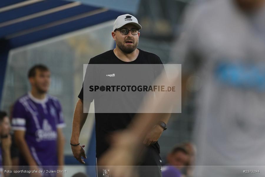 Jan Gernlein, Stadion am Schönbusch, Aschaffenburg, 11.08.2023, sport, action, BFV, Fussball, Saison 2023/2024, 4. Spieltag, Regionalliga Bayern, FCE, SVA, FC Eintracht Bamberg, SV Viktoria Aschaffenburg - Bild-ID: 2373294