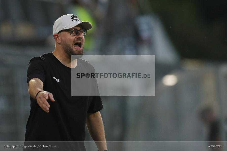 Jan Gernlein, Stadion am Schönbusch, Aschaffenburg, 11.08.2023, sport, action, BFV, Fussball, Saison 2023/2024, 4. Spieltag, Regionalliga Bayern, FCE, SVA, FC Eintracht Bamberg, SV Viktoria Aschaffenburg - Bild-ID: 2373295