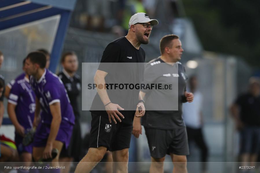 Jan Gernlein, Stadion am Schönbusch, Aschaffenburg, 11.08.2023, sport, action, BFV, Fussball, Saison 2023/2024, 4. Spieltag, Regionalliga Bayern, FCE, SVA, FC Eintracht Bamberg, SV Viktoria Aschaffenburg - Bild-ID: 2373297