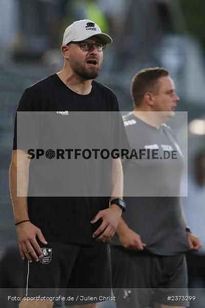 Jan Gernlein, Stadion am Schönbusch, Aschaffenburg, 11.08.2023, sport, action, BFV, Fussball, Saison 2023/2024, 4. Spieltag, Regionalliga Bayern, FCE, SVA, FC Eintracht Bamberg, SV Viktoria Aschaffenburg - Bild-ID: 2373299