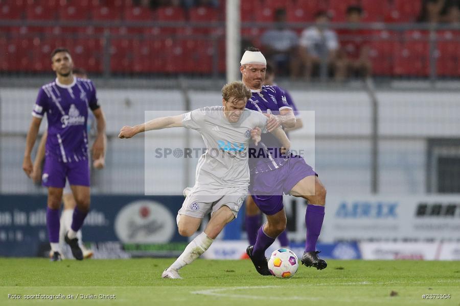 Roberto Desch, Stadion am Schönbusch, Aschaffenburg, 11.08.2023, sport, action, BFV, Fussball, Saison 2023/2024, 4. Spieltag, Regionalliga Bayern, FCE, SVA, FC Eintracht Bamberg, SV Viktoria Aschaffenburg - Bild-ID: 2373304