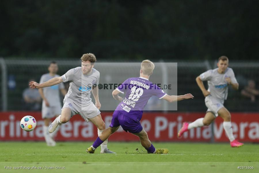Roberto Desch, Stadion am Schönbusch, Aschaffenburg, 11.08.2023, sport, action, BFV, Fussball, Saison 2023/2024, 4. Spieltag, Regionalliga Bayern, FCE, SVA, FC Eintracht Bamberg, SV Viktoria Aschaffenburg - Bild-ID: 2373306