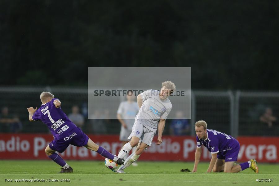 Roberto Desch, Stadion am Schönbusch, Aschaffenburg, 11.08.2023, sport, action, BFV, Fussball, Saison 2023/2024, 4. Spieltag, Regionalliga Bayern, FCE, SVA, FC Eintracht Bamberg, SV Viktoria Aschaffenburg - Bild-ID: 2373307
