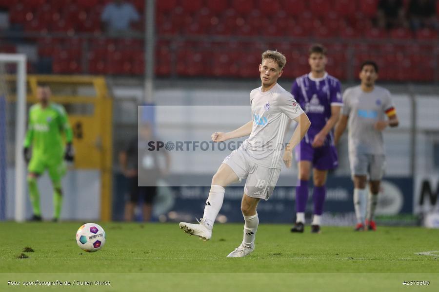 Kai Philipp, Stadion am Schönbusch, Aschaffenburg, 11.08.2023, sport, action, BFV, Fussball, Saison 2023/2024, 4. Spieltag, Regionalliga Bayern, FCE, SVA, FC Eintracht Bamberg, SV Viktoria Aschaffenburg - Bild-ID: 2373309
