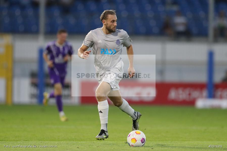 Lucas Sitter, Stadion am Schönbusch, Aschaffenburg, 11.08.2023, sport, action, BFV, Fussball, Saison 2023/2024, 4. Spieltag, Regionalliga Bayern, FCE, SVA, FC Eintracht Bamberg, SV Viktoria Aschaffenburg - Bild-ID: 2373310 Lucas Sitter, Stadion am Schönbusch, Aschaffenburg, 11.08.2023, sport, action, BFV, Fussball, Saison 2023/2024, 4. Spieltag, Regionalliga Bayern, FCE, SVA, FC Eintracht Bamberg, SV Viktoria Aschaffenburg - Bild-ID: 2373310
