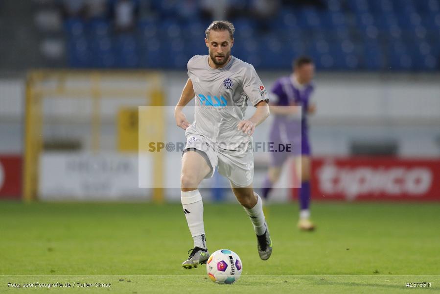 Lucas Sitter, Stadion am Schönbusch, Aschaffenburg, 11.08.2023, sport, action, BFV, Fussball, Saison 2023/2024, 4. Spieltag, Regionalliga Bayern, FCE, SVA, FC Eintracht Bamberg, SV Viktoria Aschaffenburg - Bild-ID: 2373311