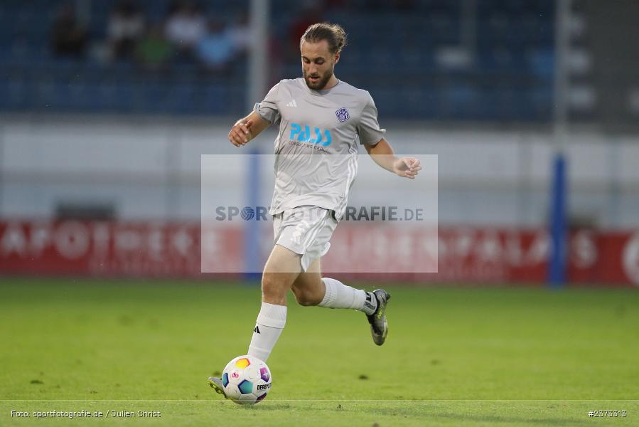 Lucas Sitter, Stadion am Schönbusch, Aschaffenburg, 11.08.2023, sport, action, BFV, Fussball, Saison 2023/2024, 4. Spieltag, Regionalliga Bayern, FCE, SVA, FC Eintracht Bamberg, SV Viktoria Aschaffenburg - Bild-ID: 2373313
