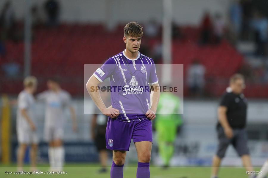 Johannes Gebhart, Stadion am Schönbusch, Aschaffenburg, 11.08.2023, sport, action, BFV, Fussball, Saison 2023/2024, 4. Spieltag, Regionalliga Bayern, FCE, SVA, FC Eintracht Bamberg, SV Viktoria Aschaffenburg - Bild-ID: 2373324