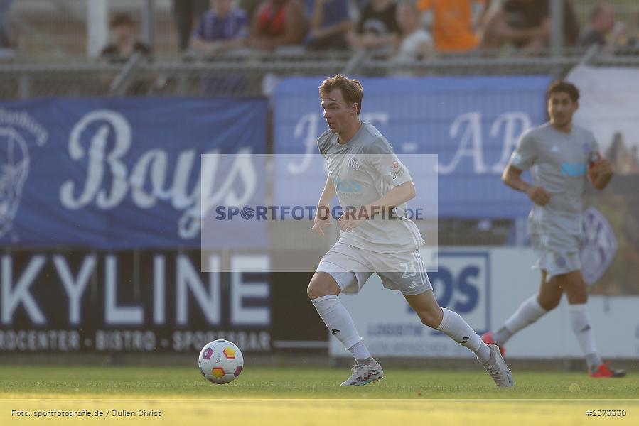 Tom Schulz, Stadion am Schönbusch, Aschaffenburg, 11.08.2023, sport, action, BFV, Fussball, Saison 2023/2024, 4. Spieltag, Regionalliga Bayern, FCE, SVA, FC Eintracht Bamberg, SV Viktoria Aschaffenburg - Bild-ID: 2373330