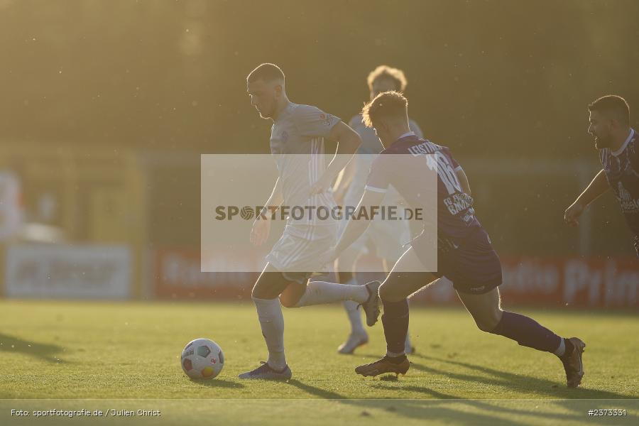Niklas Meyer, Stadion am Schönbusch, Aschaffenburg, 11.08.2023, sport, action, BFV, Fussball, Saison 2023/2024, 4. Spieltag, Regionalliga Bayern, FCE, SVA, FC Eintracht Bamberg, SV Viktoria Aschaffenburg - Bild-ID: 2373331