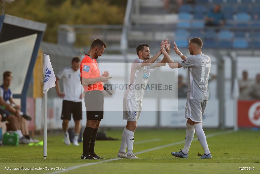 Daniel Cheron, Stadion am Schönbusch, Aschaffenburg, 11.08.2023, sport, action, BFV, Fussball, Saison 2023/2024, 4. Spieltag, Regionalliga Bayern, FCE, SVA, FC Eintracht Bamberg, SV Viktoria Aschaffenburg - Bild-ID: 2373347 Daniel Cheron, Stadion am Schönbusch, Aschaffenburg, 11.08.2023, sport, action, BFV, Fussball, Saison 2023/2024, 4. Spieltag, Regionalliga Bayern, FCE, SVA, FC Eintracht Bamberg, SV Viktoria Aschaffenburg - Bild-ID: 2373347