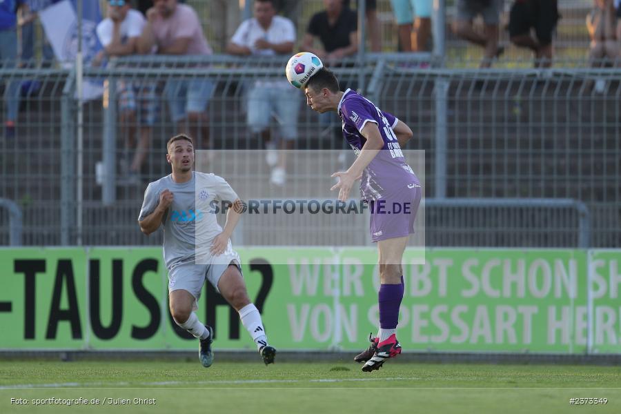Jonas Hartwig, Stadion am Schönbusch, Aschaffenburg, 11.08.2023, sport, action, BFV, Fussball, Saison 2023/2024, 4. Spieltag, Regionalliga Bayern, FCE, SVA, FC Eintracht Bamberg, SV Viktoria Aschaffenburg - Bild-ID: 2373349