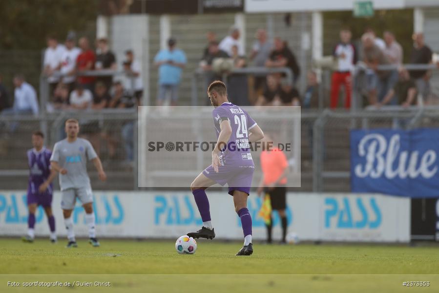 Christopher Kettler, Stadion am Schönbusch, Aschaffenburg, 11.08.2023, sport, action, BFV, Fussball, Saison 2023/2024, 4. Spieltag, Regionalliga Bayern, FCE, SVA, FC Eintracht Bamberg, SV Viktoria Aschaffenburg - Bild-ID: 2373353