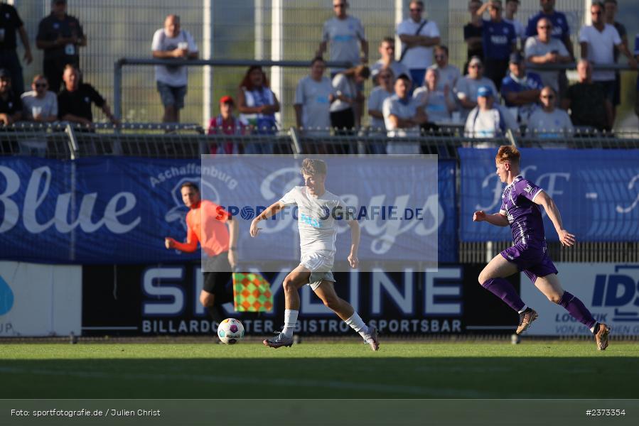 Lars Kleiner, Stadion am Schönbusch, Aschaffenburg, 11.08.2023, sport, action, BFV, Fussball, Saison 2023/2024, 4. Spieltag, Regionalliga Bayern, FCE, SVA, FC Eintracht Bamberg, SV Viktoria Aschaffenburg - Bild-ID: 2373354