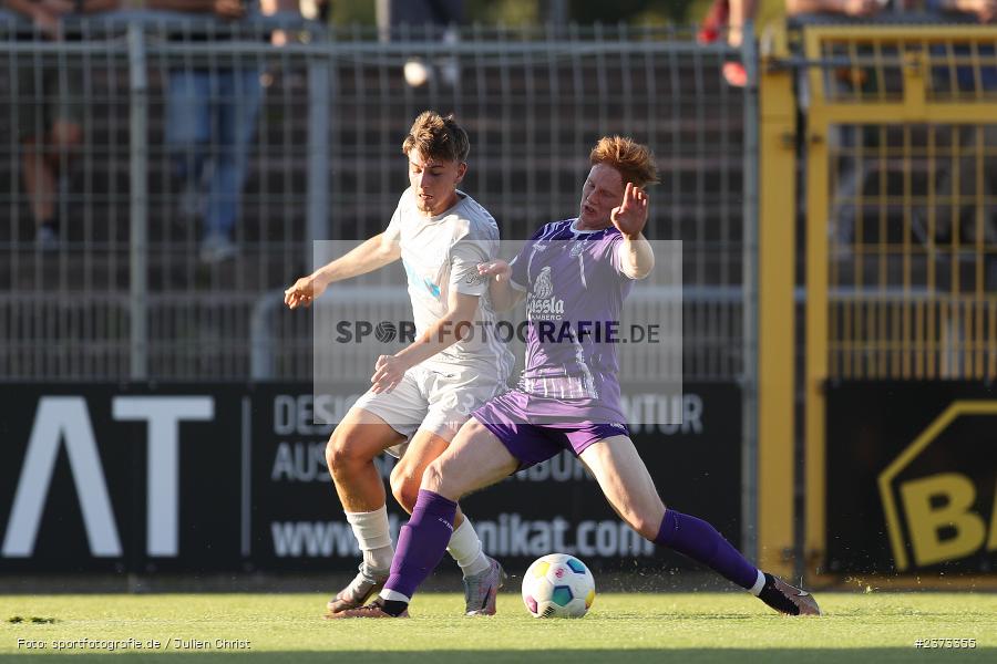 Lars Kleiner, Stadion am Schönbusch, Aschaffenburg, 11.08.2023, sport, action, BFV, Fussball, Saison 2023/2024, 4. Spieltag, Regionalliga Bayern, FCE, SVA, FC Eintracht Bamberg, SV Viktoria Aschaffenburg - Bild-ID: 2373355