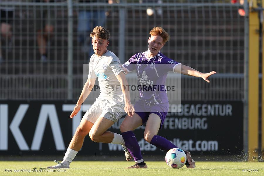 Lars Kleiner, Stadion am Schönbusch, Aschaffenburg, 11.08.2023, sport, action, BFV, Fussball, Saison 2023/2024, 4. Spieltag, Regionalliga Bayern, FCE, SVA, FC Eintracht Bamberg, SV Viktoria Aschaffenburg - Bild-ID: 2373356