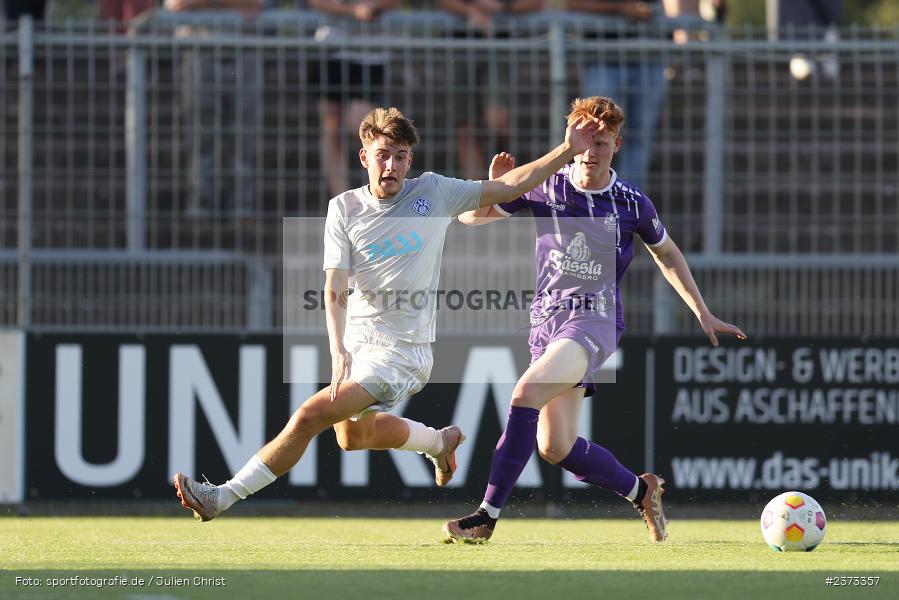 Lars Kleiner, Stadion am Schönbusch, Aschaffenburg, 11.08.2023, sport, action, BFV, Fussball, Saison 2023/2024, 4. Spieltag, Regionalliga Bayern, FCE, SVA, FC Eintracht Bamberg, SV Viktoria Aschaffenburg - Bild-ID: 2373357